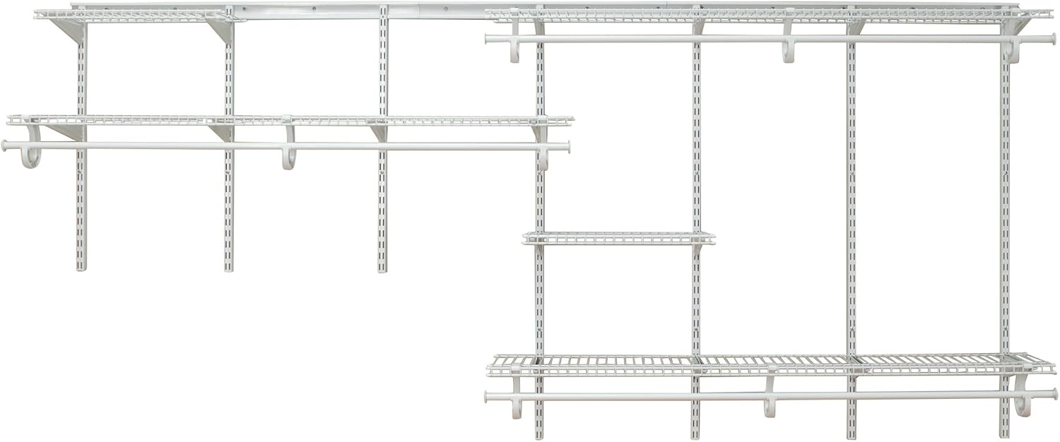 ClosetMaid ShelfTrack 7-10 ft. Closet Organizer Kit - White