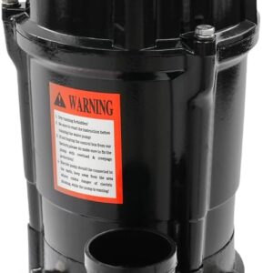 FiueStur 750W Cast Iron Sump Pump, 5019 GPH