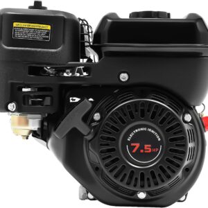 YUASDUU 7.5 HP 212cc Go-Kart Engine, 4-Stroke, Pull Start, Gas Powered