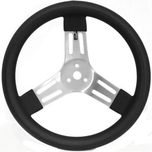 Longacre 13" Black Kart Steering Wheel
