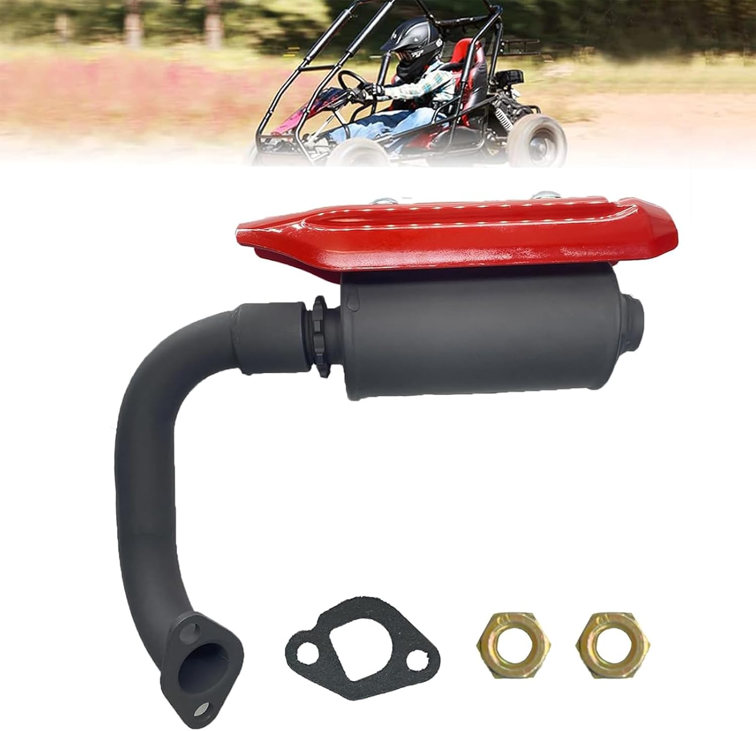 QYMOTO Performance Exhaust Kit for Predator 212cc & GX Engines