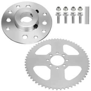 YOXUFA 60T Go Kart Sprocket Hub Assembly for Predator 212cc