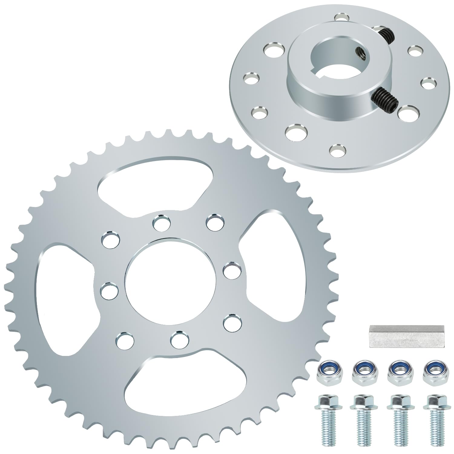 GREHUA 48T 420 Chain Sprocket Kit for Go Karts