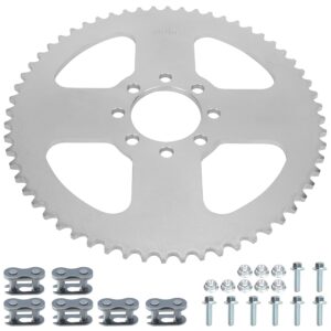 YOXUFA 60T Go Kart Sprocket 420 Chain, Heavy Duty