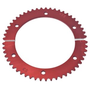 53T 35 Chain Sprocket - Red Alu Split - PinkHatCat