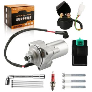 3-Bolt 12T Starter & Relay Kit for 50-125cc ATVs