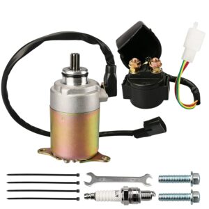 GY6 Starter Motor + Relay Kit 9T for 50-250cc ATV/Kart