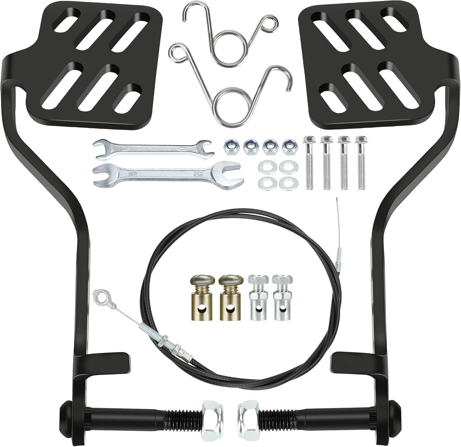 Go Kart Brake & Throttle Pedal Kit w/ 71" Cable - Fits 212cc/196cc Karts
