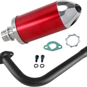 Black Exhaust Muffler Kit for Mini Bikes & Go Karts