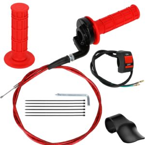 HIAORS Mini Bike Throttle Cable Kit 7/8" Handlebar Grips