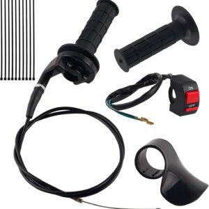 Set of 2 Mini Bike Throttle Cable Grips 7/8" Compatible 50-140cc