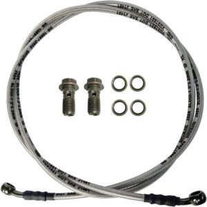 82in Braided Hydraulic Brake Line w/ Banjo Nuts - Vanlison