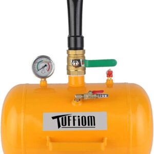 TUFFIOM 5-Gal Air Tire Bead Seater w/Gauge & Handle