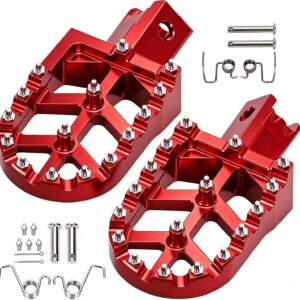 CNC Aluminum Mini Bike Foot Pegs Kit Replacement Red