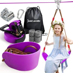 Kids Zip Line Kit - 60ft Outdoor Adventure Set