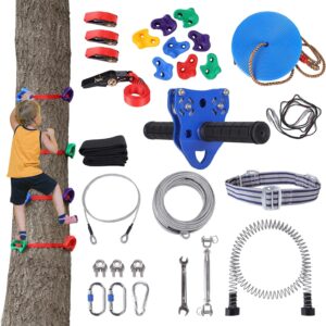 200ft Zipline Kit – 390lb Adjustable Outdoor Adventure