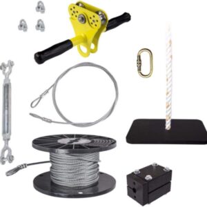 ZLP Hornet Zip Line Kit - 100 Ft w/ Yellow Trolley & Seat