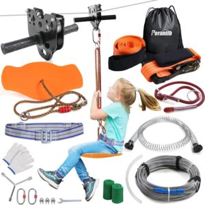 Perantlb Backyard Zipline Kit for Kids & Adults