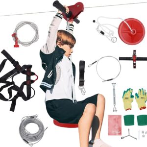 160ft Backyard Zipline Kit – Up to 330lbs, Safe & Fun for All Ages