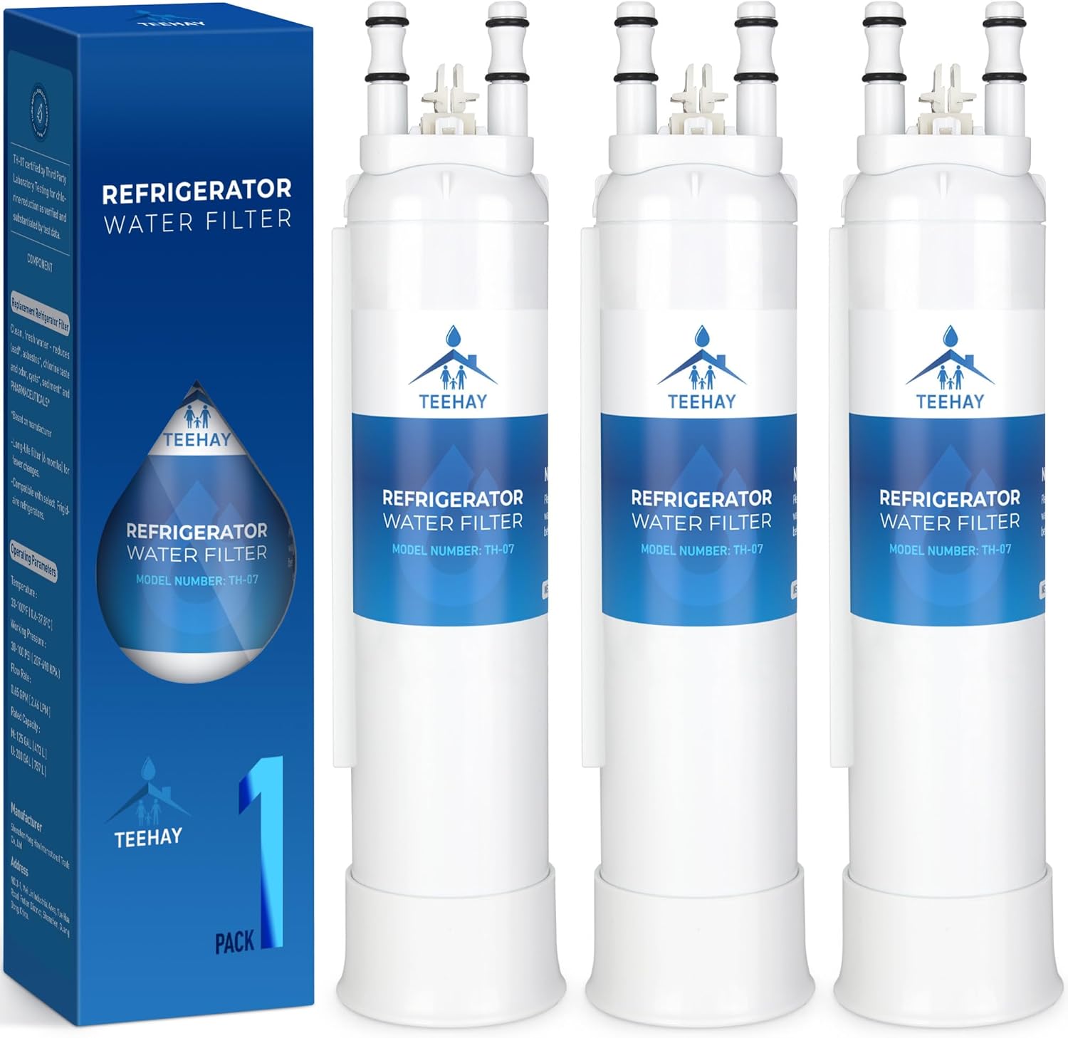 TEEHAY Replacement Water Filter (3-Pack) – NSF Certified