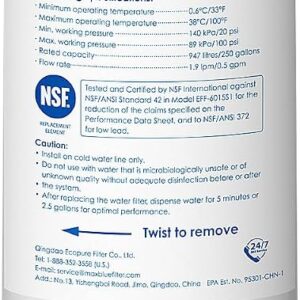 Maxblue Refrigerator Water Filter Replacement for Bosch® BORPLFTR50