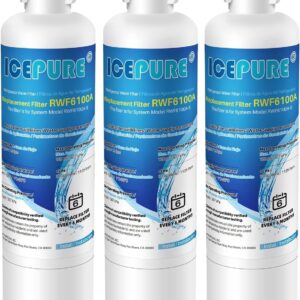 ICEPURE Refrigerator Water Filter 3-Pack Replacement
