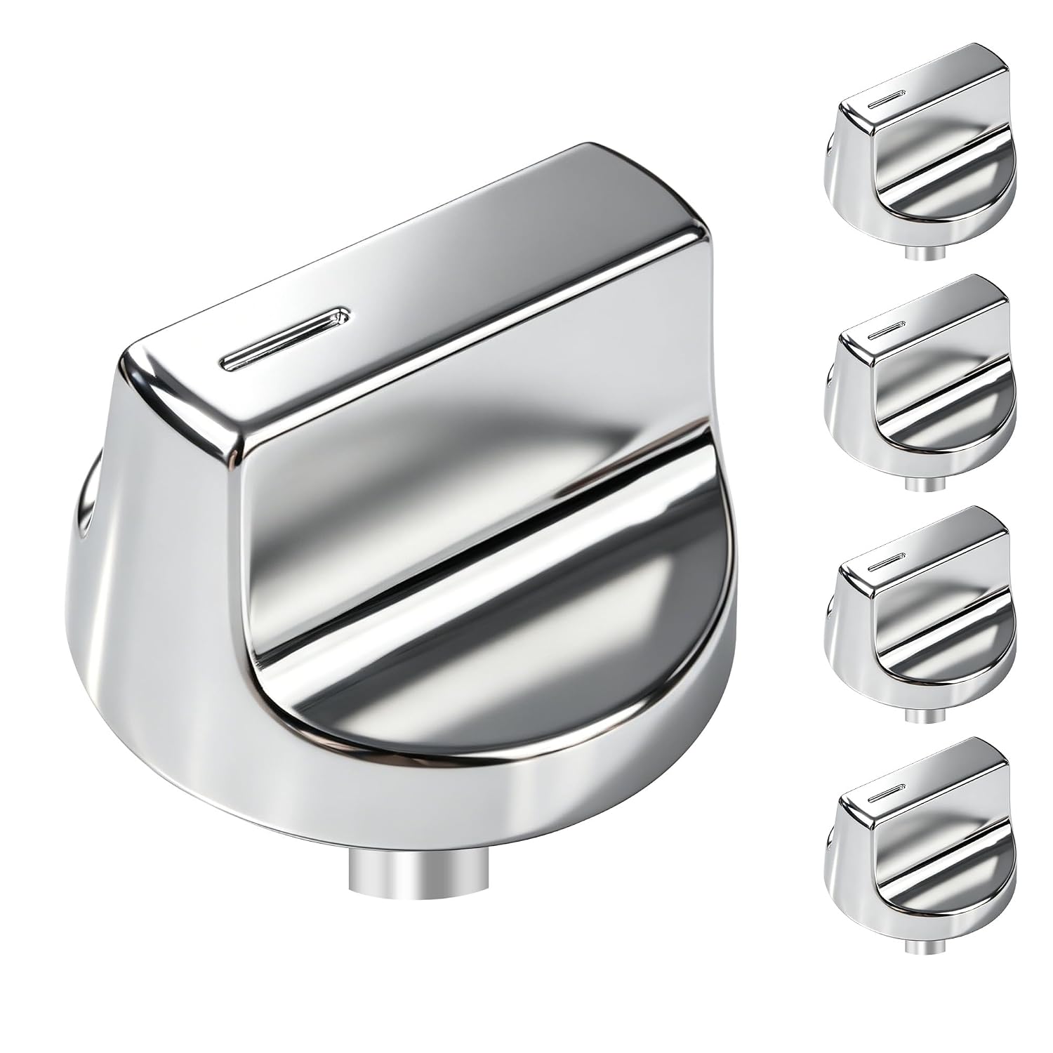 5-Pack Upgraded Stove Knobs for Whirlpool WCG77US0HS00