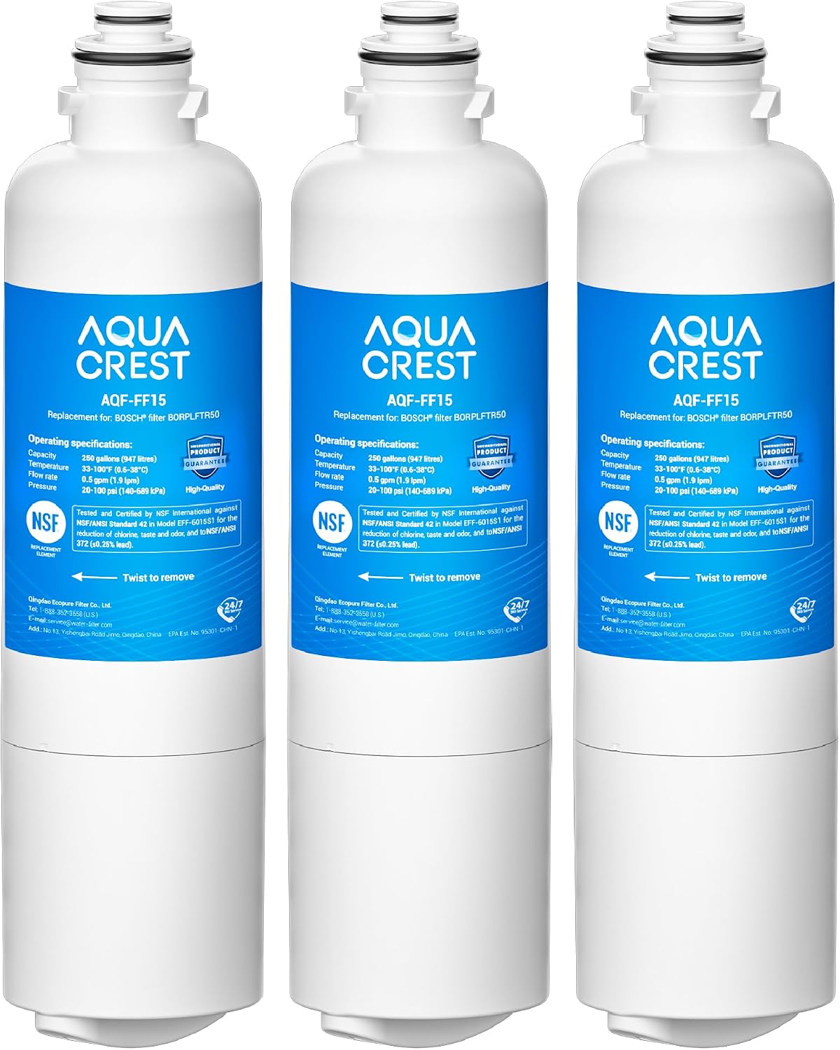 AQUA CREST Refrigerator Water Filter Replacement