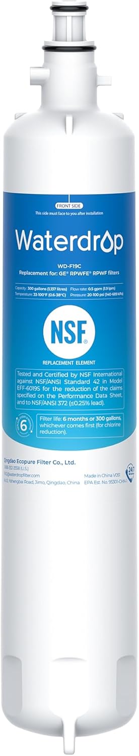 Waterdrop WD-F19C GE Refrigerator Water Filter