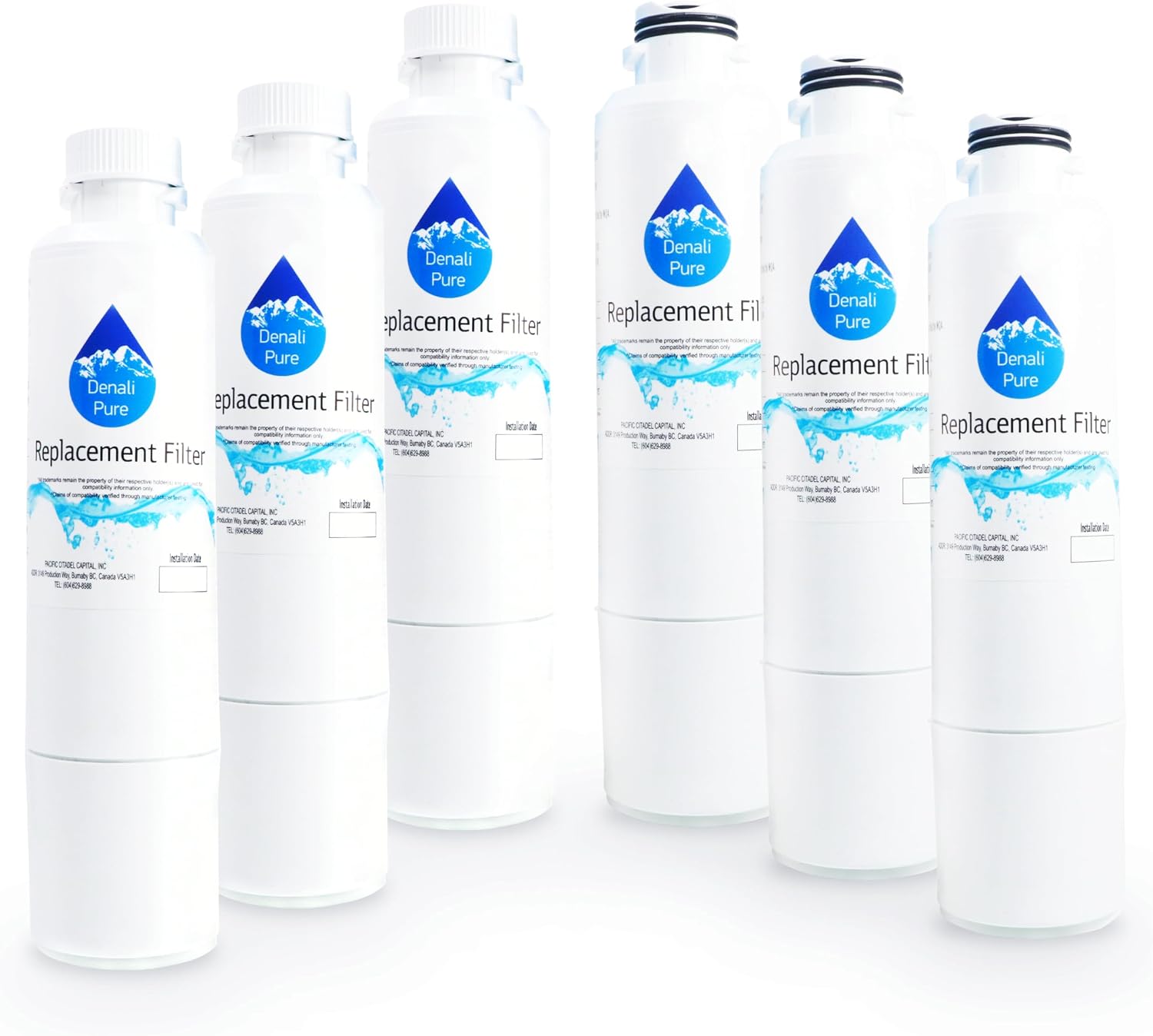 6-Pack Samsung RS265TDRS Water Filter Replacement