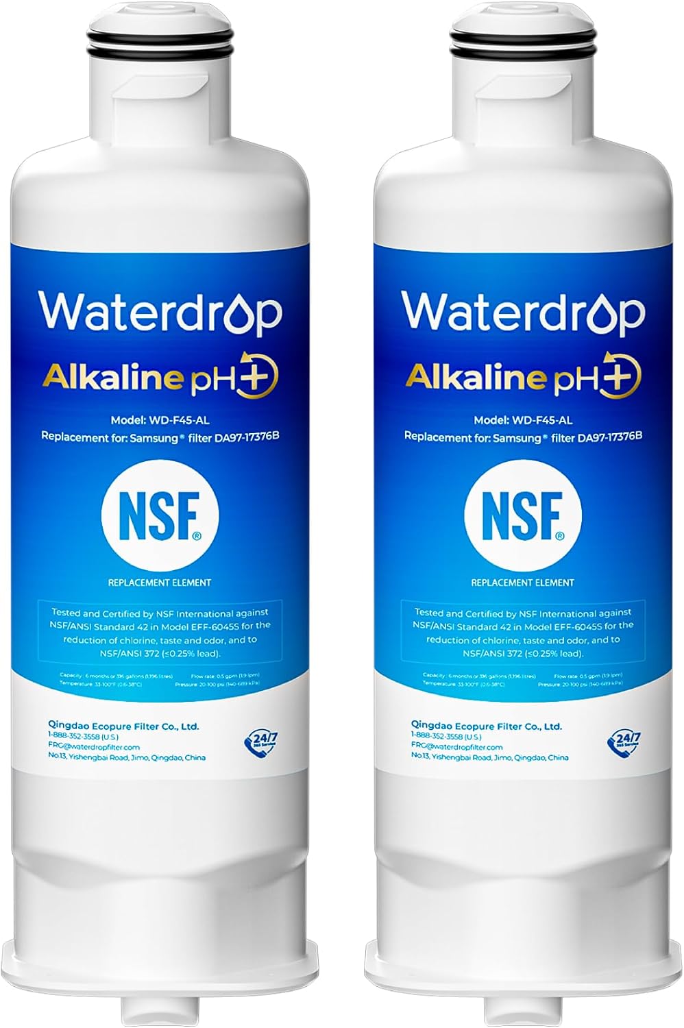 Waterdrop Alkaline Refrigerator Filter (2-Pack)