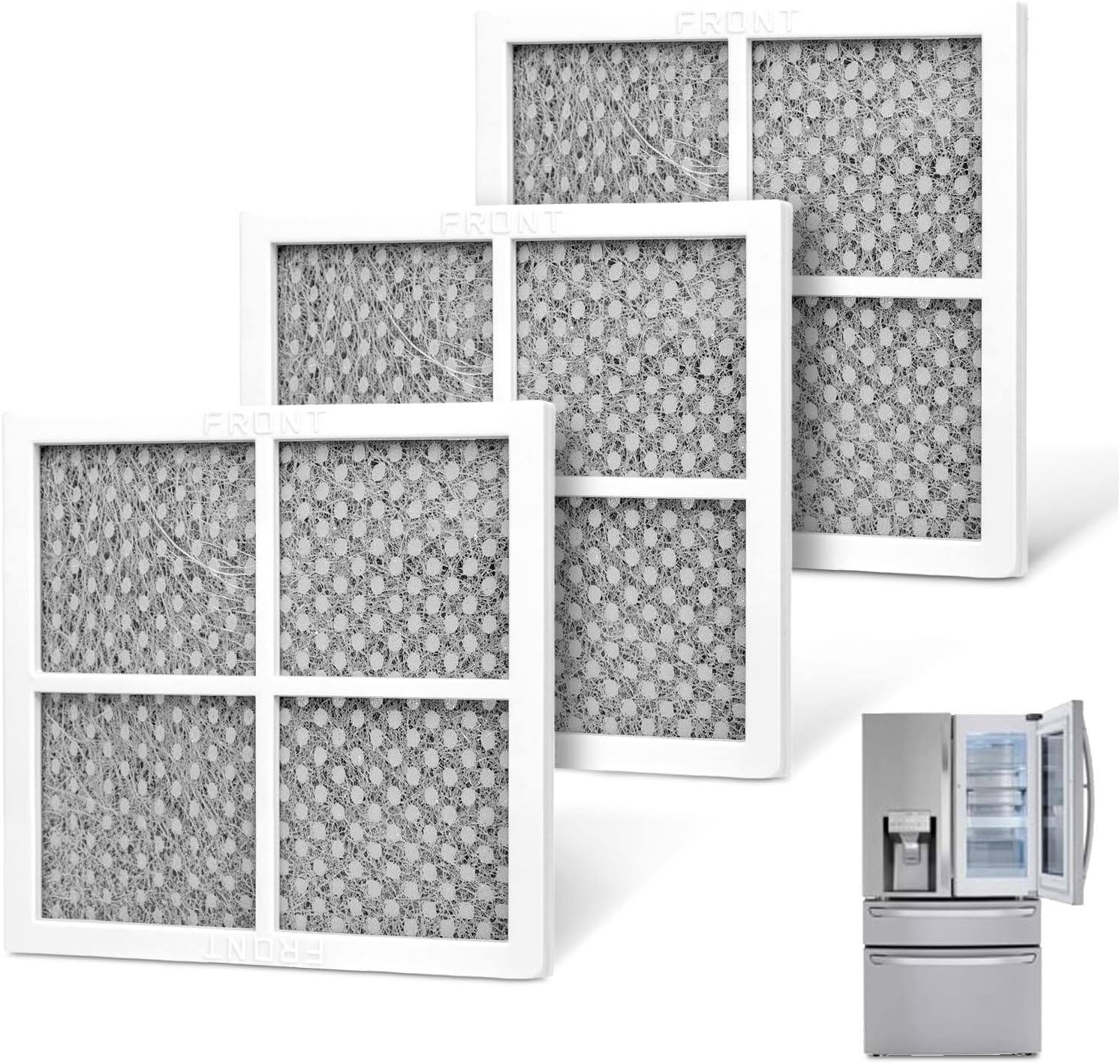 Jolipoir 3-Pack Refrigerator Air Filter for LG Models