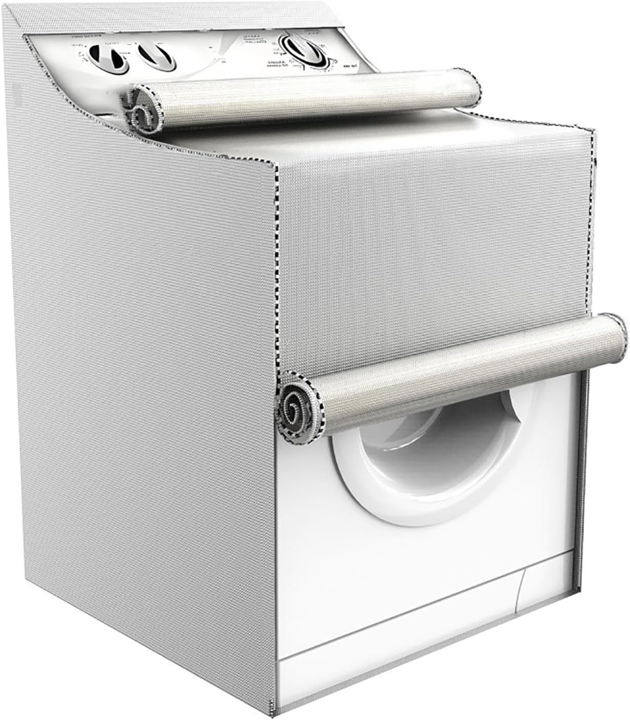Whirlpool Washer Cover – Dustproof & UV Resistant Silver