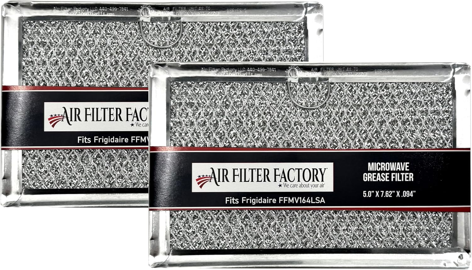 Air Filter Factory Grease Filter 2-Pack for Frigidaire Microwaves