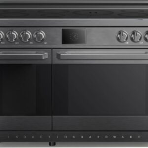 48in 7-Burner Induction Range w/ Double Ovens – Black Stainless