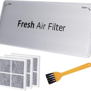 BCHARYA 3-Pack Fridge Air Filter Cover & Filters Set