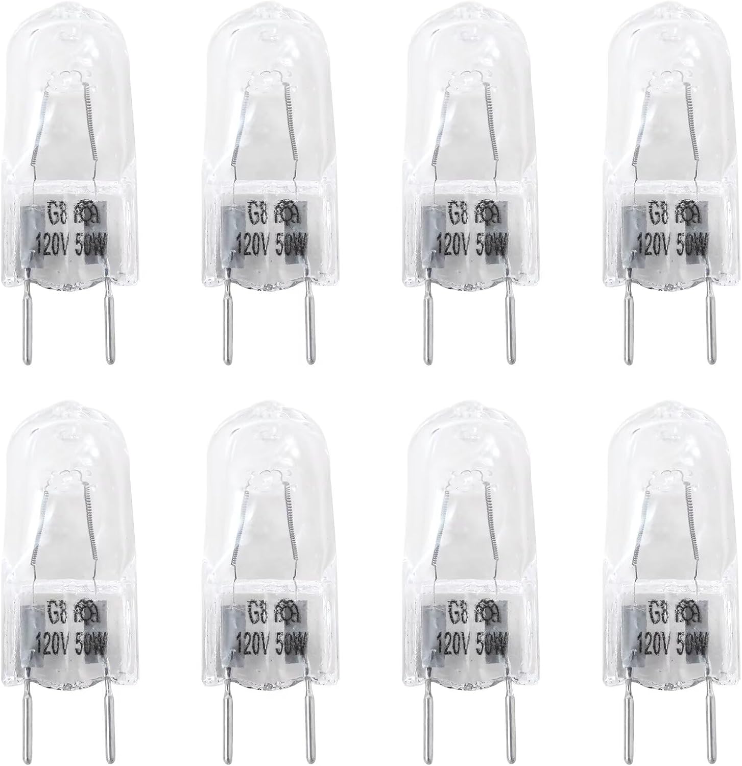 G8 Halogen Oven Bulb, 120V 50W, 8-Pack