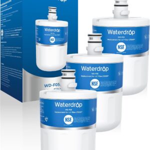 Waterdrop Refrigerator Filter, 3-Pack, Fits LG LT500P