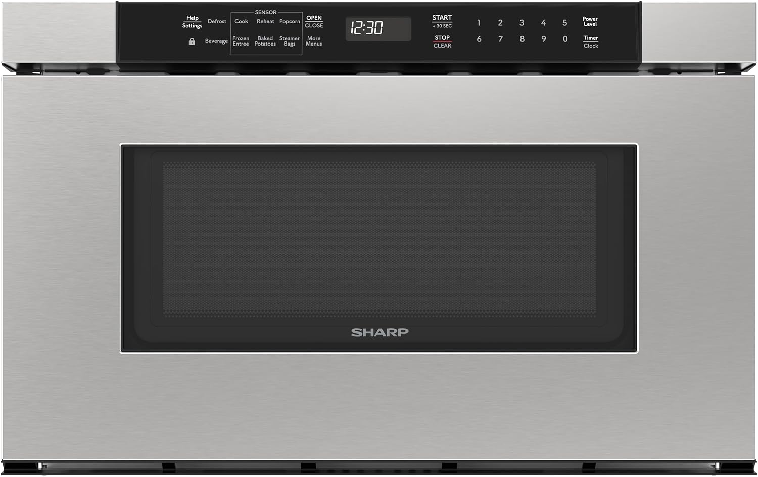 Sharp 24" Microwave Drawer Oven, 1.2 Cu. Ft, Stainless Steel