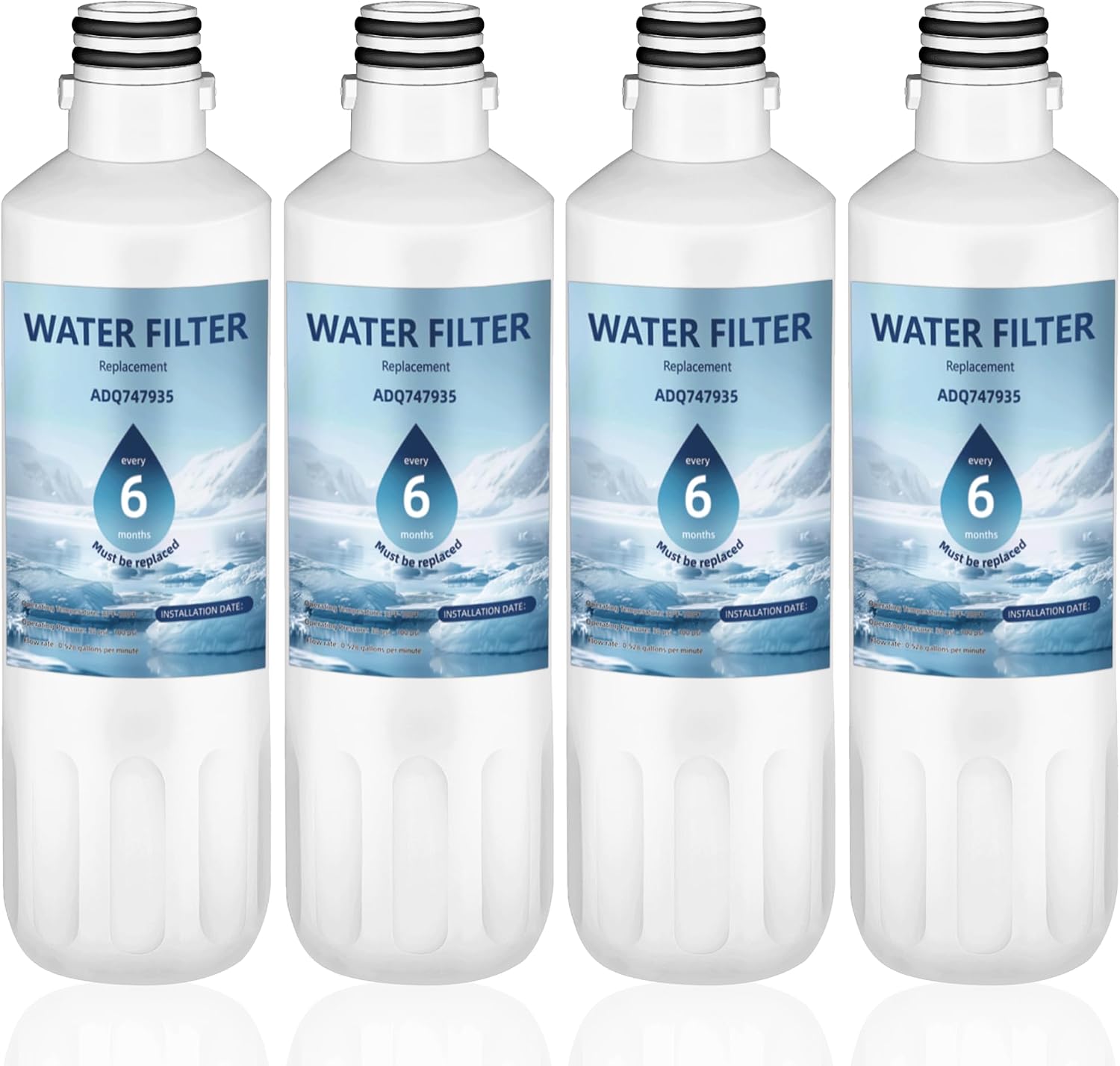 Ramco Water Filter LT1000P Replacement (4-Pack)