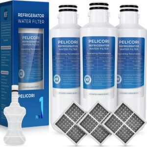 Pelicori LRFS28XBS Water Filter, 3-Pack