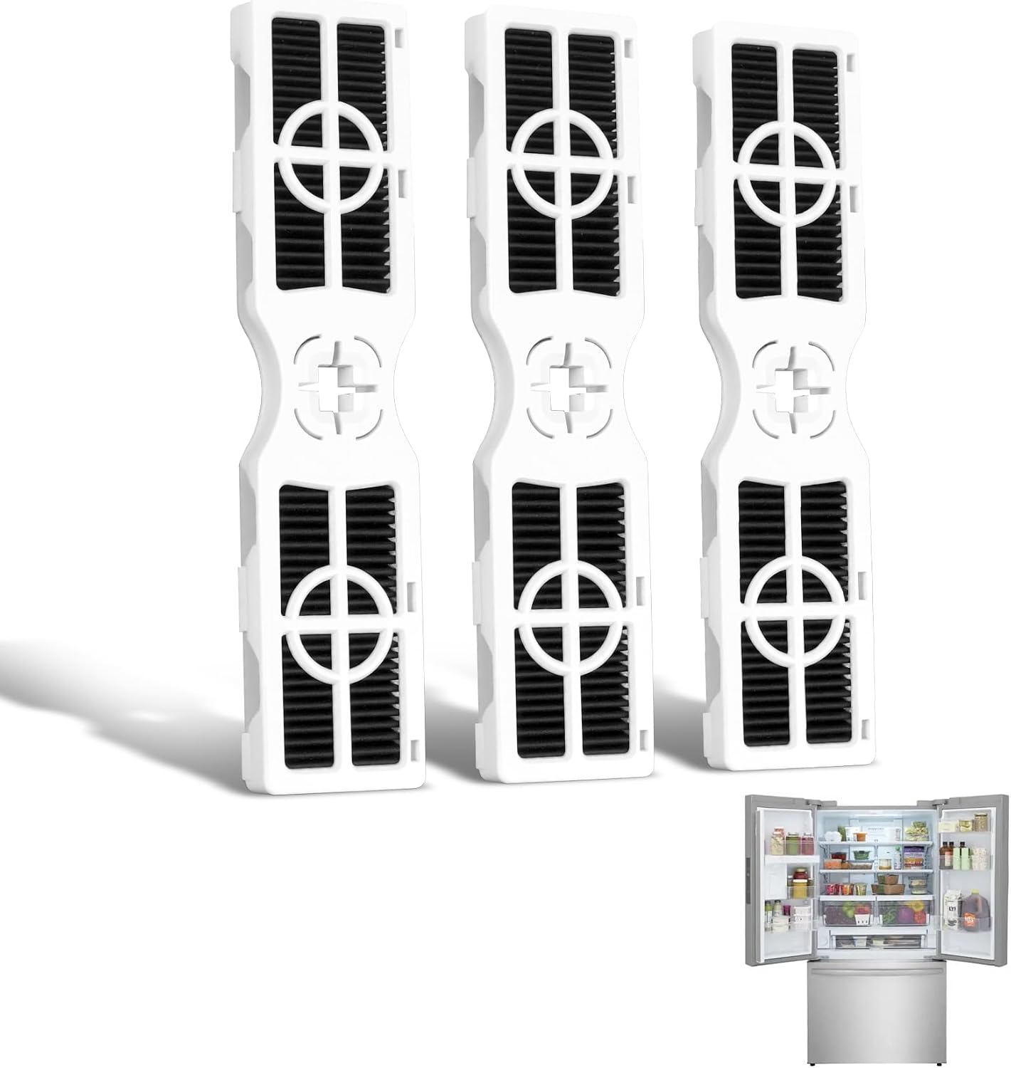 JUOCOOBA Refrigerator Air Filter 3-Pack for Frigidaire
