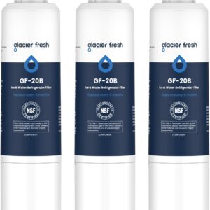 GLACIER FRESH DA29-00020B Refrigerator Water Filter (3-Pack)