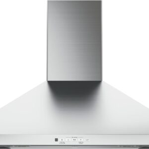 GE Wall-Mount Chimney Hood, 30" Black