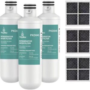 PhilyMex 3-Pack Refrigerator Water & Air Filter