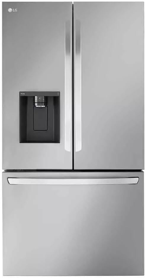 LG 36in Counter-Depth Smart Fridge, 26 cu.ft., French Doors