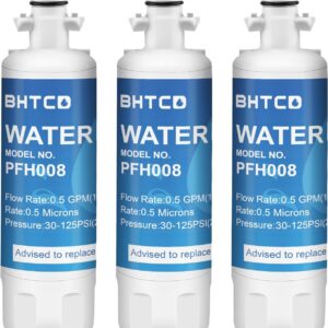 BHTCD Refrigerator Water Filter for LG (3-Pack)