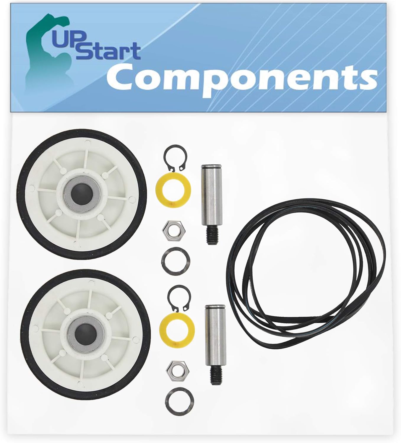 Dryer Roller Kit & Belt for Maytag LSE7806ACE