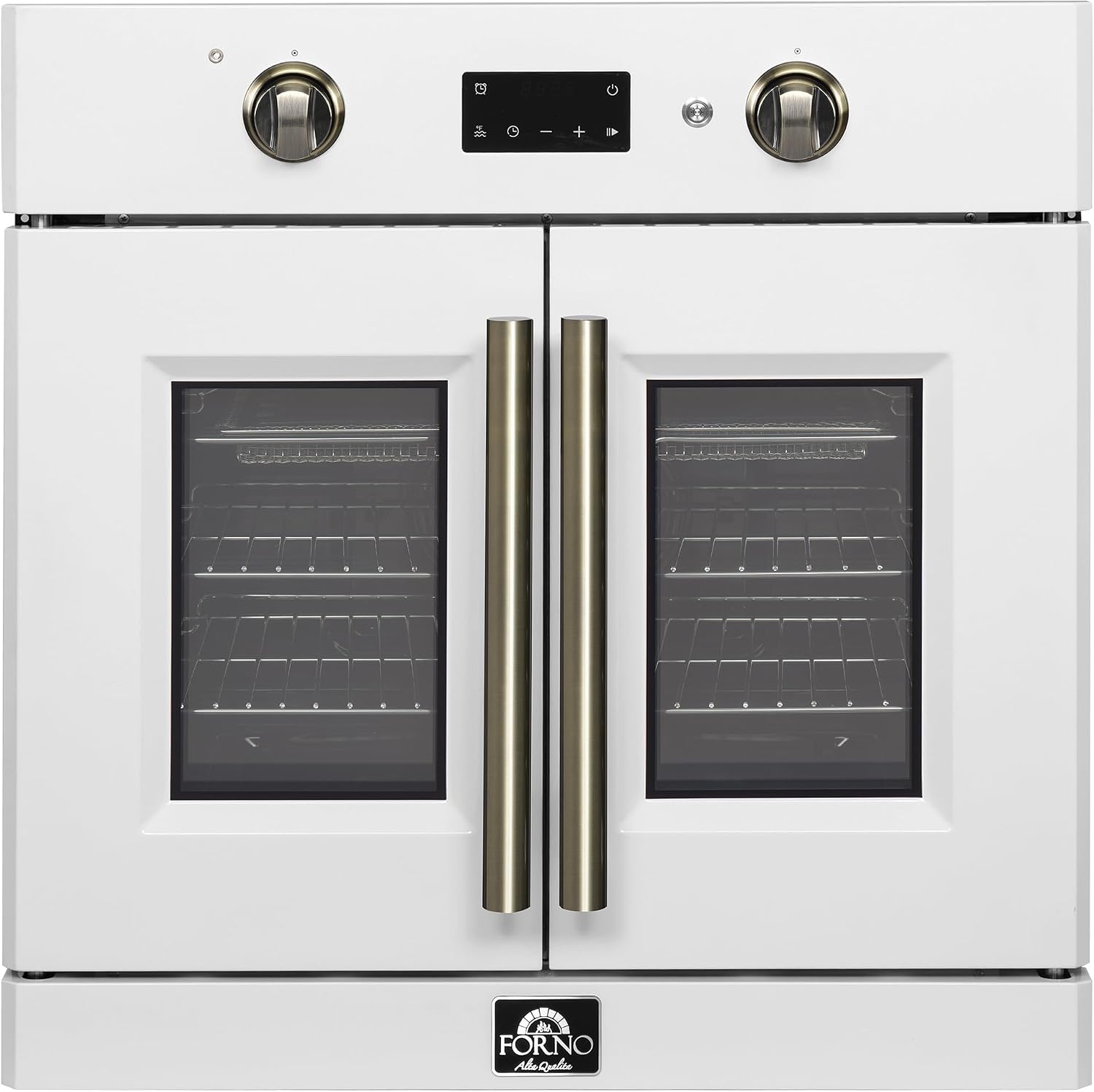 Forno Asti 30" French Door Electric Wall Oven - White