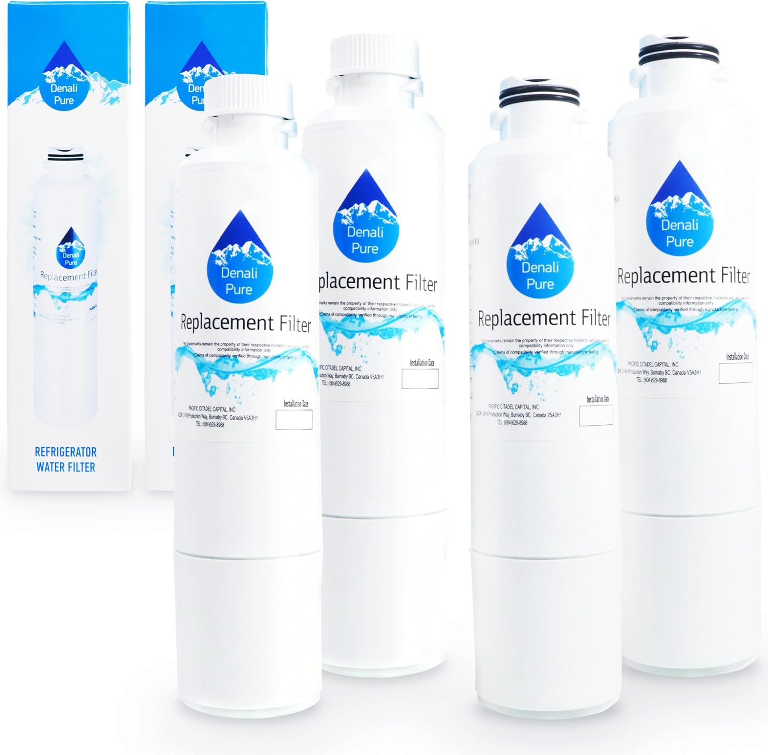 4-Pack Replacement Water Filter for Samsung RS261MDWP
